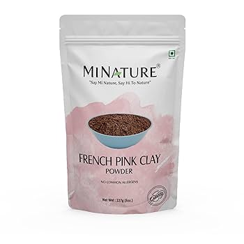 Amazon.com : French Pink Clay powder by mi nature | 227g(8